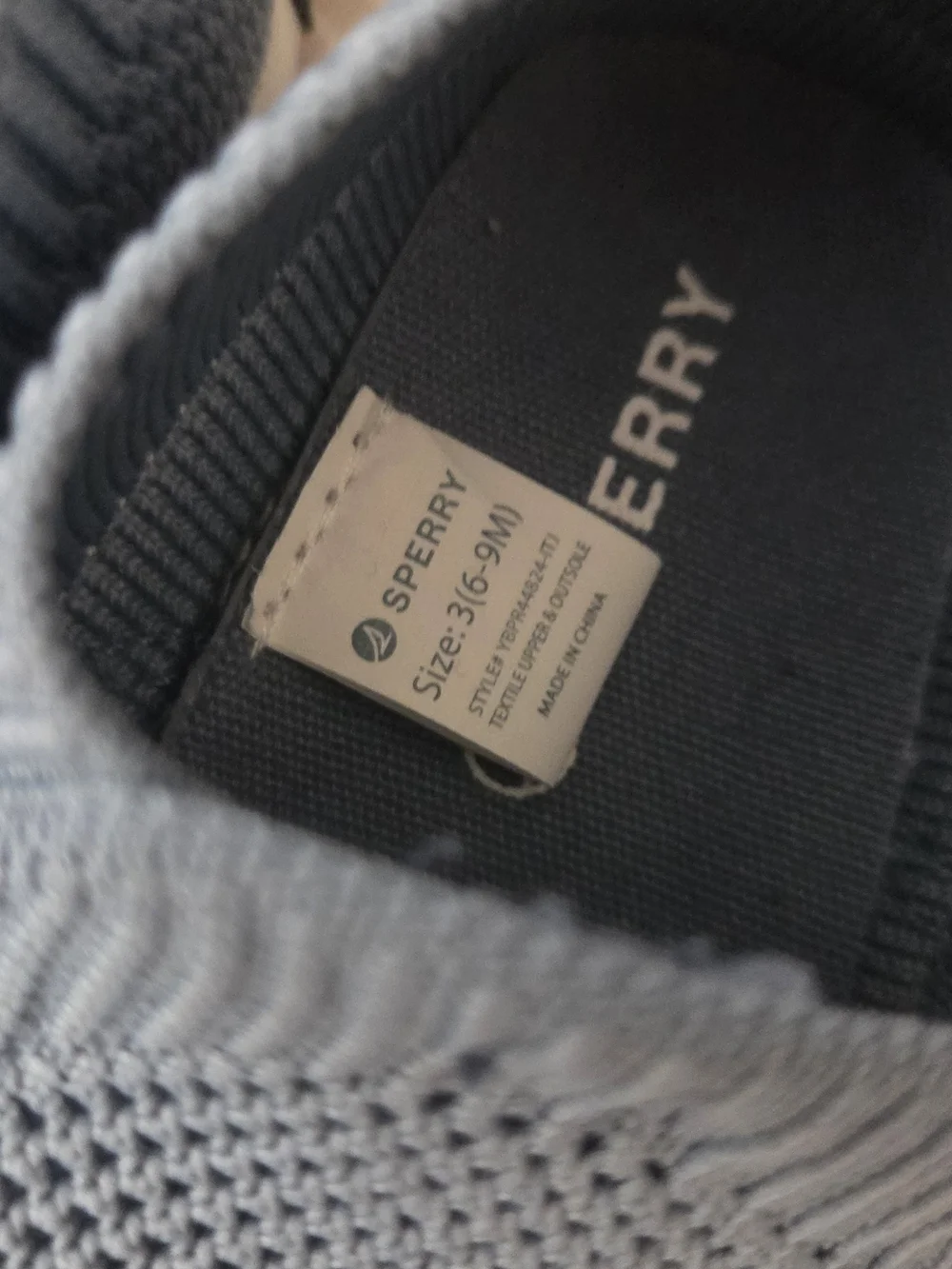 Sperry Kids Knit Slip-On Sneakers in Light Blue